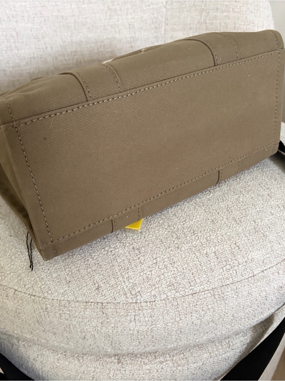 Marc Jacobs The Tote Bag in Slate Green Canvas with White Logo - medium - Picture 3 of 4